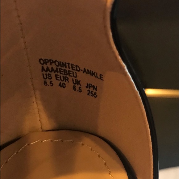 Black Dreampair Pointed Toe Ankle Strap Stiletto Pumpsu - Picture 3 of 7